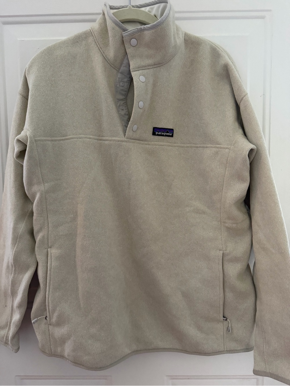 Patagonia Fleece Snap-T Pullover in Light Tan